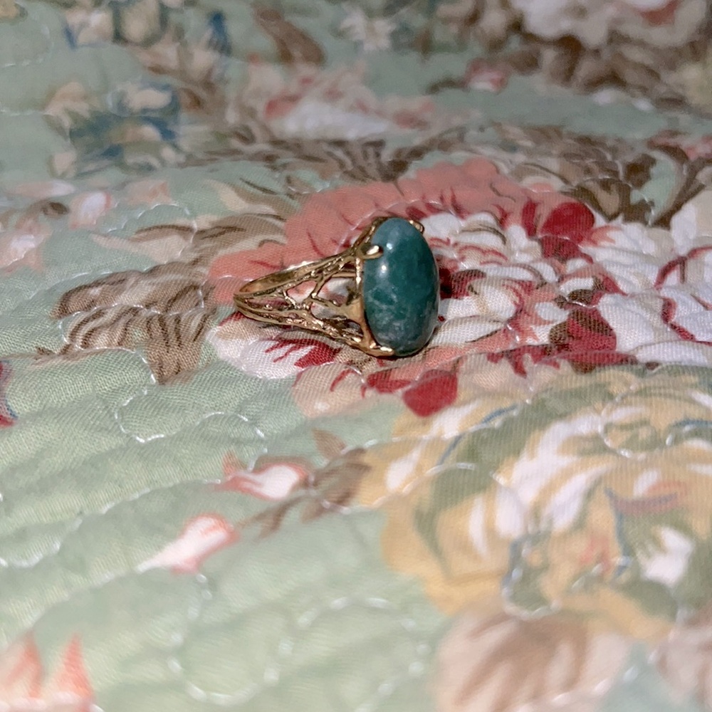 14k Jade Ring
